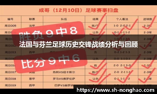 法国与芬兰足球历史交锋战绩分析与回顾